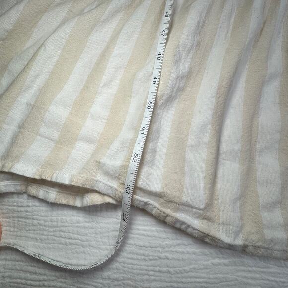 Boohoo Smocked Striped Sundress Maxi Cotton Women’s 6 Tiered Coastal Cottagecore - Picture 3 of 16